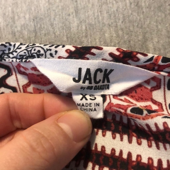 Jack by BB Dakota Dress Semi Sheer Long Sleeve Mini XS Tunic Fall Stripe - Picture 5 of 6